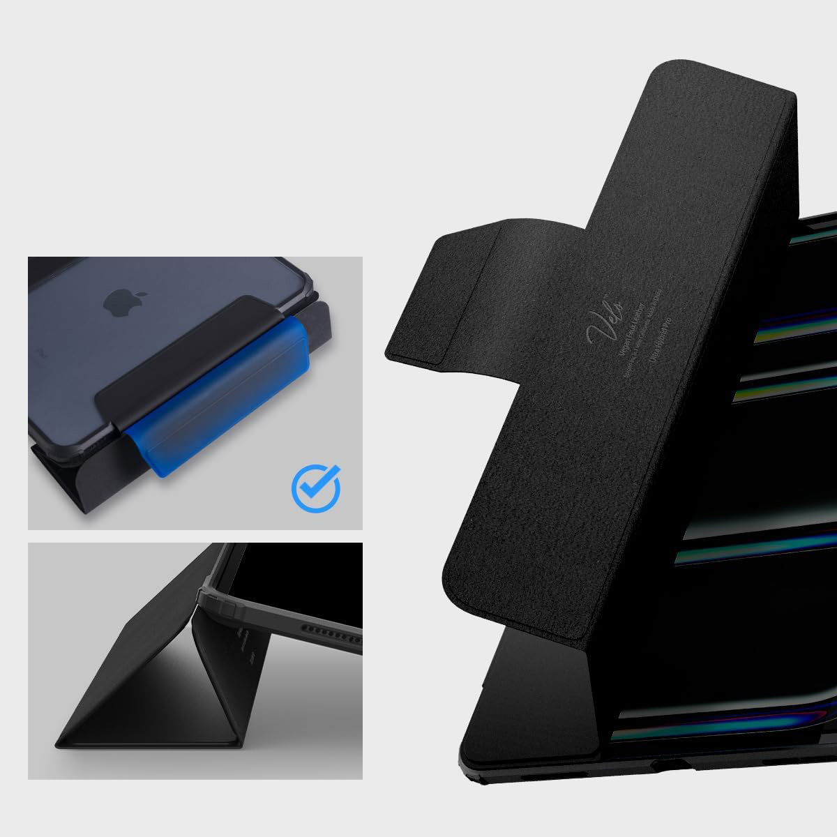 Etui Spigen Ultra Hybrid Pro do iPad Pro 13" 7 gen. 2024, czarno-przezroczyste